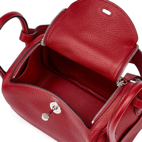 hermes rouge grenat lindy|Hermès Rouge Grenat Clemence Mini Lindy 20 Palladium .